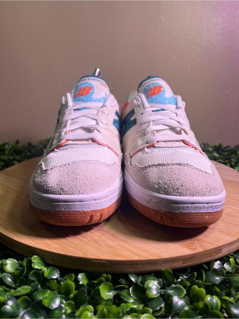 🔥 NEW BALANCE 550 “ SEA SALT VERDIGIS “ ATHLETIC SNEAKERS WMNS SZ 9 MENS SZ 7.5 - Picture 3 of 9